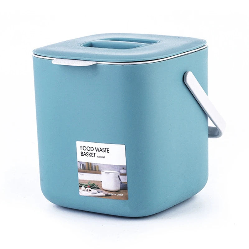Countertop Food Waste Bin – Space-Saving with Lid