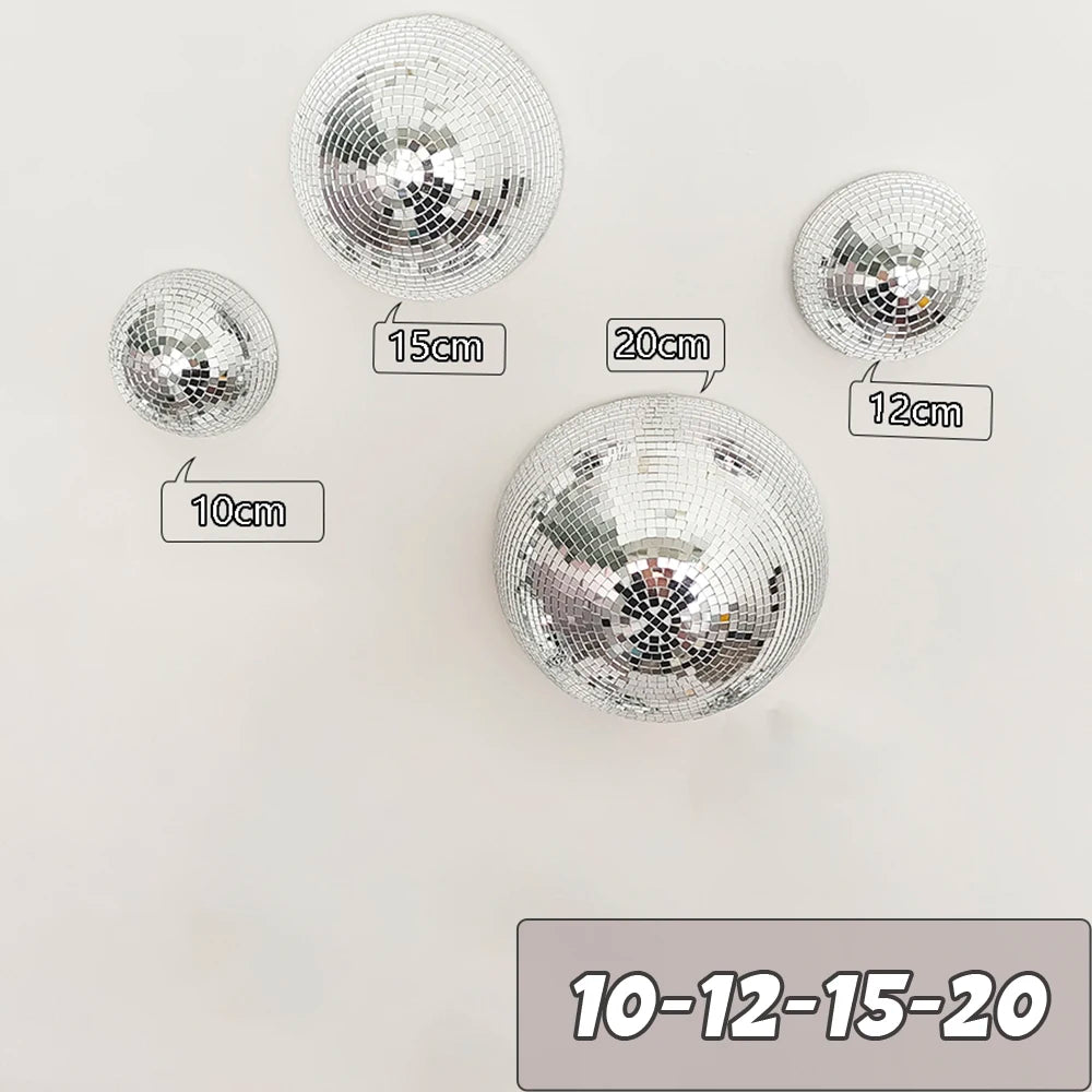 Disco Ball Wall Decor – Metallic Mirror Ball Design for Weddings, Parties & Living Spaces