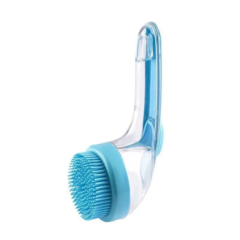 2-in-1 Pet Bath Brush with Shampoo Dispenser