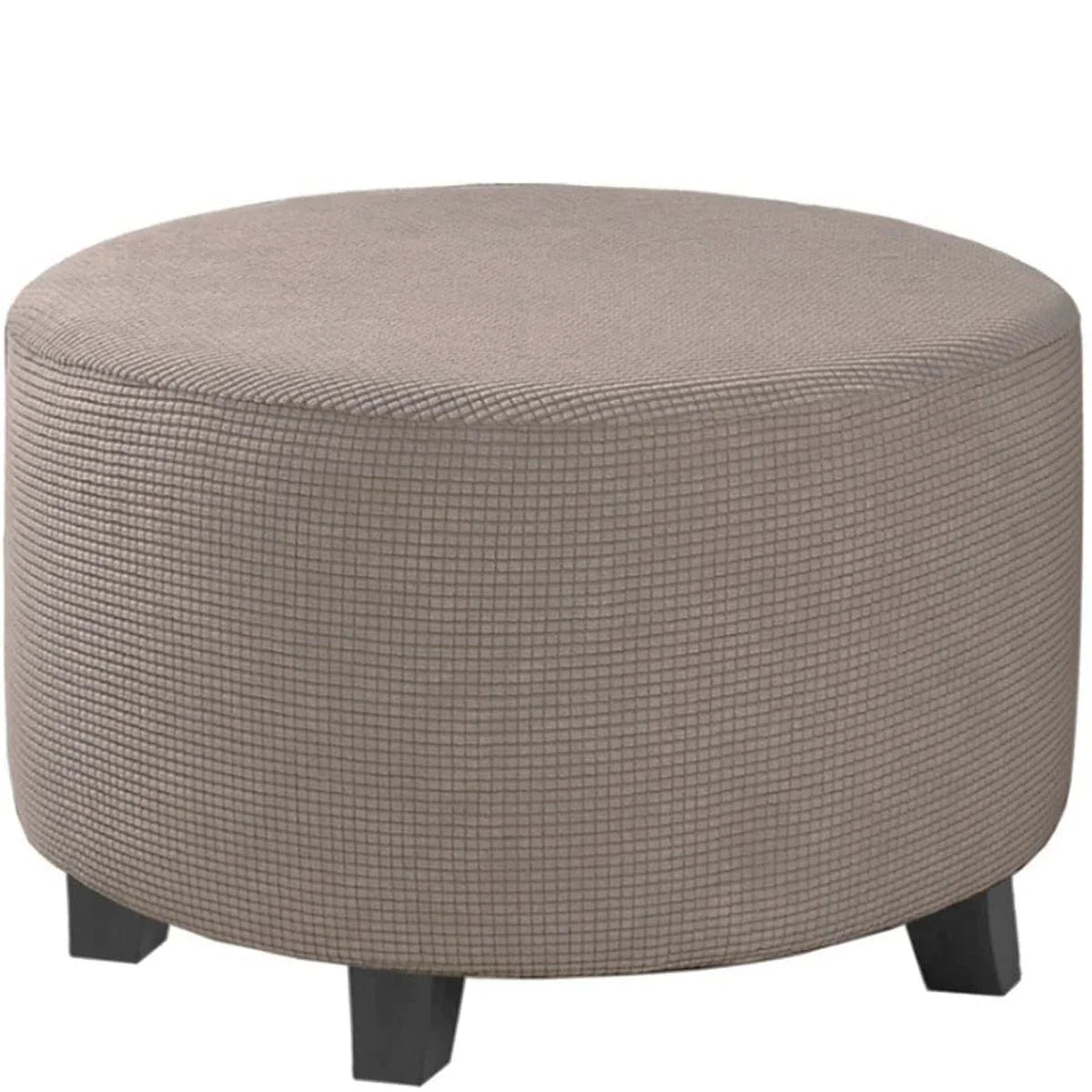 Stretchy Round Ottoman Slipcover – Durable Furniture Cover