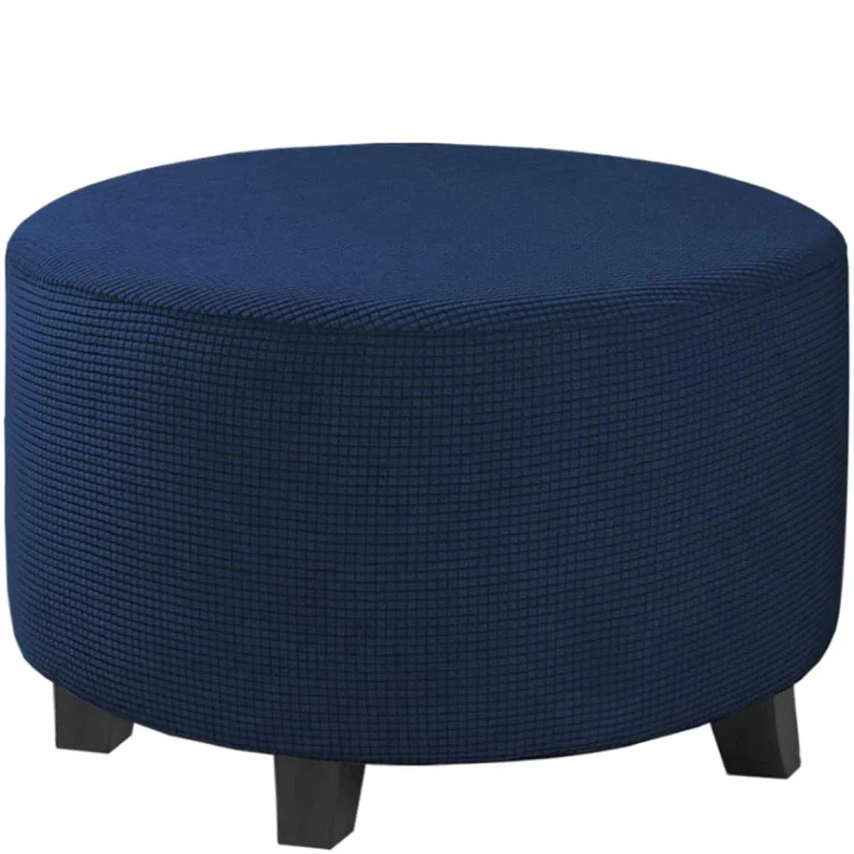 Stretchy Round Ottoman Slipcover – Durable Furniture Cover