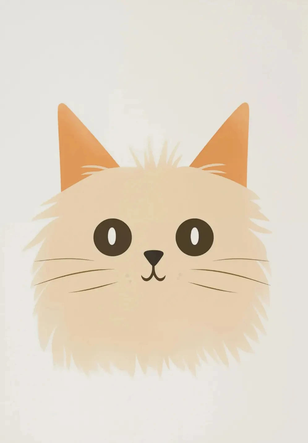 Cartoon Cute Cat Posters – Minimalist Canvas Paintings for Home & Office Decor