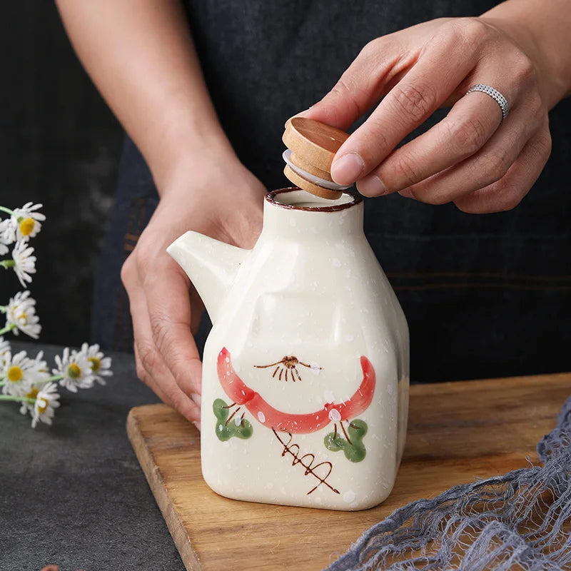 Kitchen Ceramic Oil Dispenser – Stylish & Practical