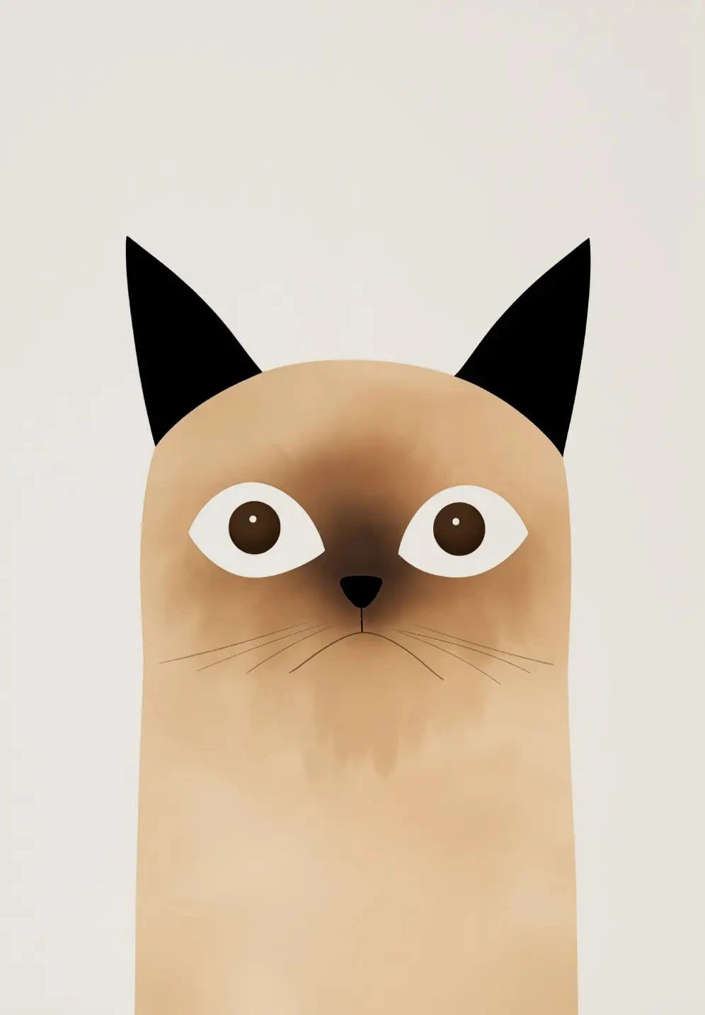 Cartoon Cute Cat Posters – Minimalist Canvas Paintings for Home & Office Decor