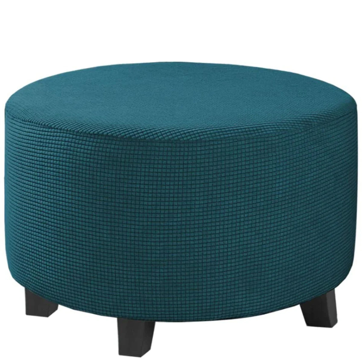 Stretchy Round Ottoman Slipcover – Durable Furniture Cover