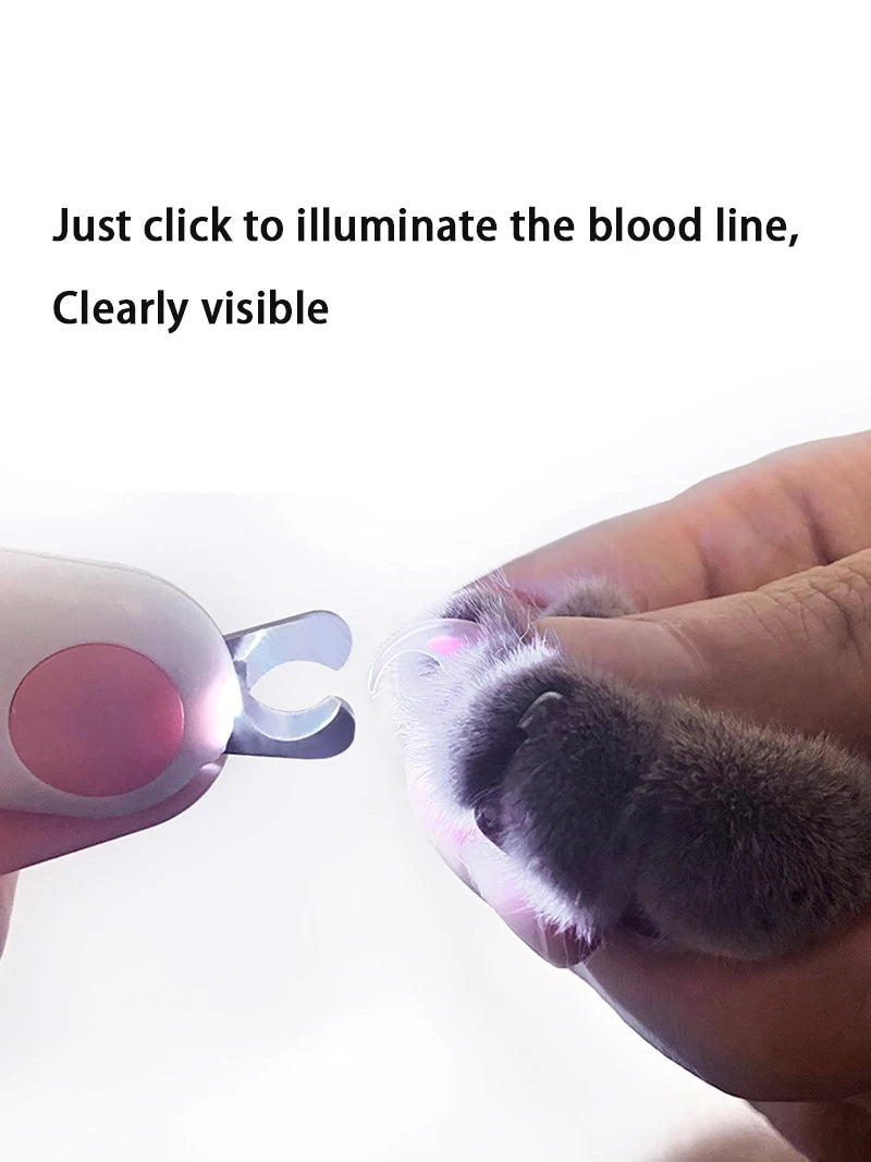 Dog & Cat Nail Cutter with LED & Safety Lock