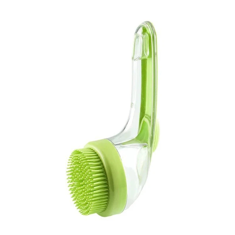 2-in-1 Pet Bath Brush with Shampoo Dispenser