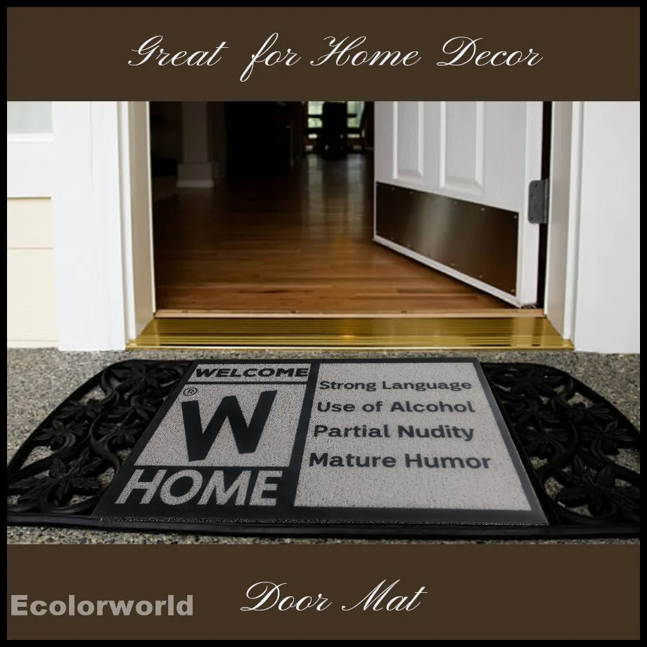 Funny “Mature Rating” Welcome Mat – Perfect for Gamers