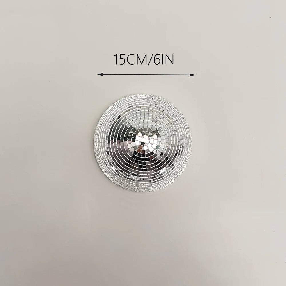 Disco Ball Wall Decor – Metallic Mirror Ball Design for Weddings, Parties & Living Spaces