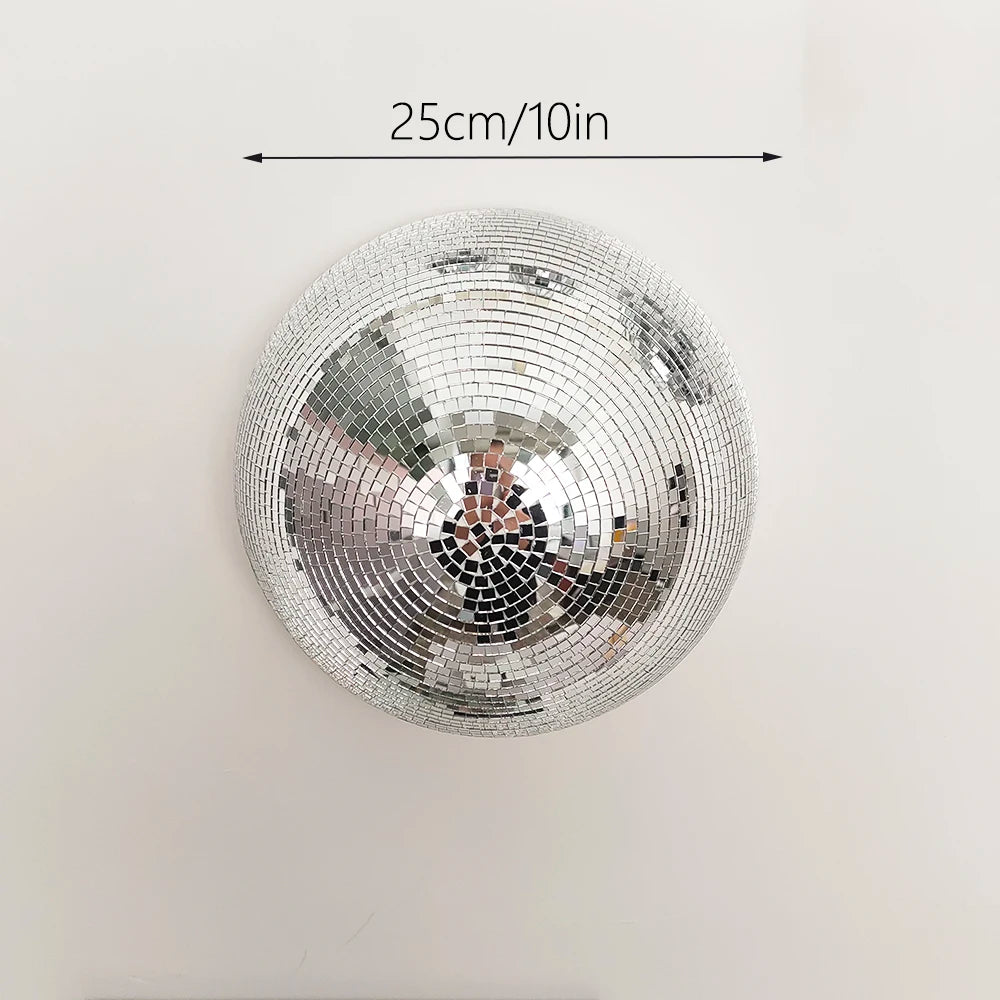 Disco Ball Wall Decor – Metallic Mirror Ball Design for Weddings, Parties & Living Spaces