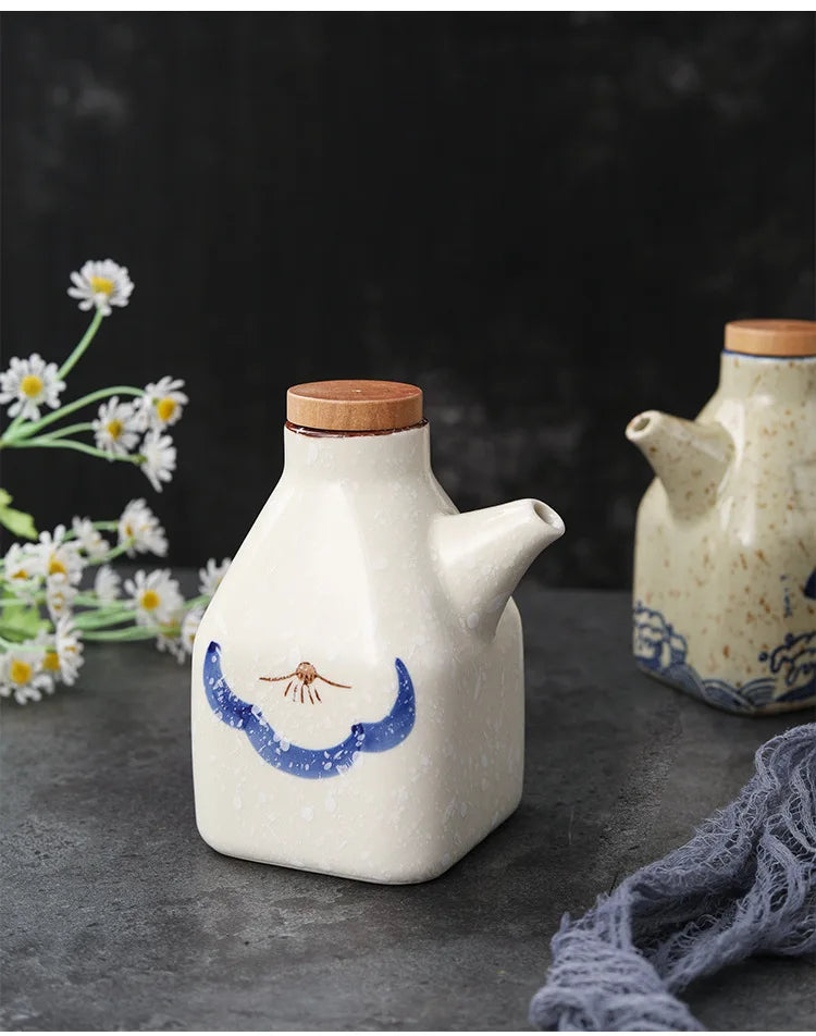 Kitchen Ceramic Oil Dispenser – Stylish & Practical