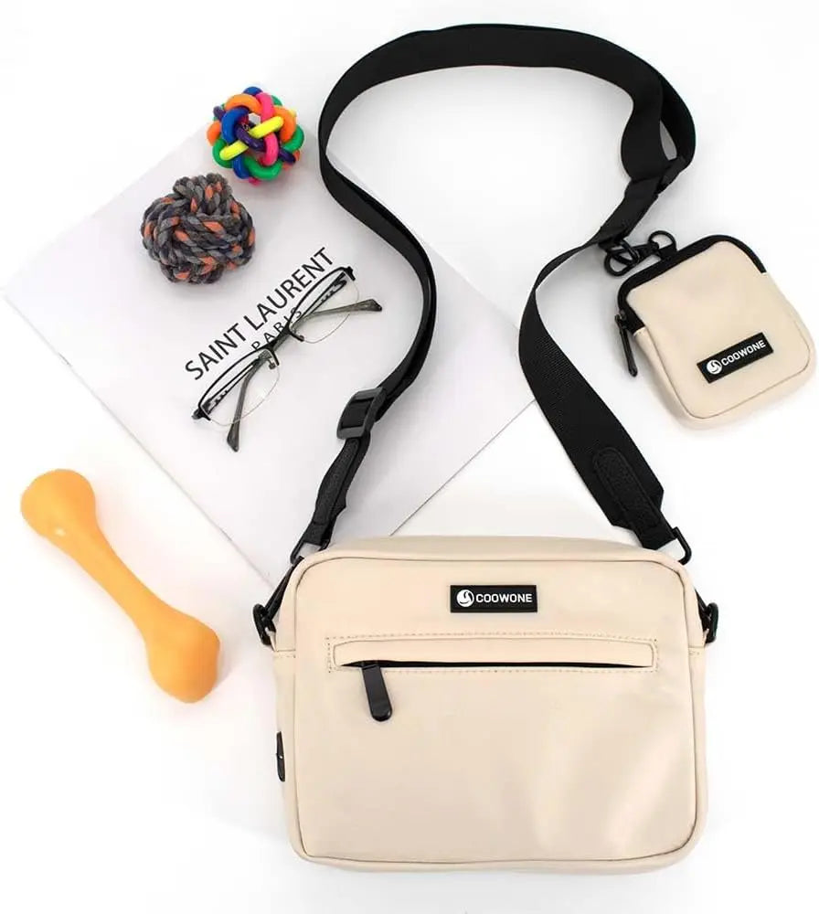 Waterproof Dog Treat Pouch – With Poop Bag Dispenser & Strap