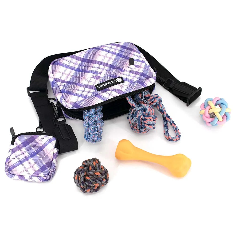 Waterproof Dog Treat Pouch – With Poop Bag Dispenser & Strap