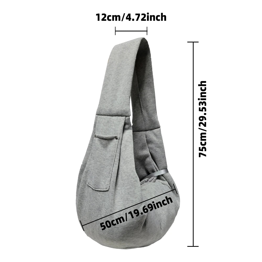 Hands-Free Shoulder Sling for Small Dogs & Cats – Travel Ready