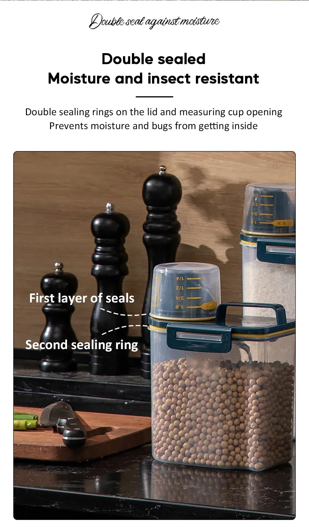 Pet Food Storage Container – Sealed Bin for Dog & Cat Food