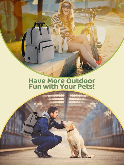 4-Piece Dog Travel Bag Set – Multi-Function Pet Organizer Backpacks