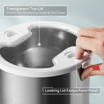 Smart Pet Feeder – App-Controlled with Stainless Steel Bowls