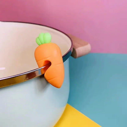 Cute Boil-Over Stoppers – Silicone Lid Holders (1/6 Pack)