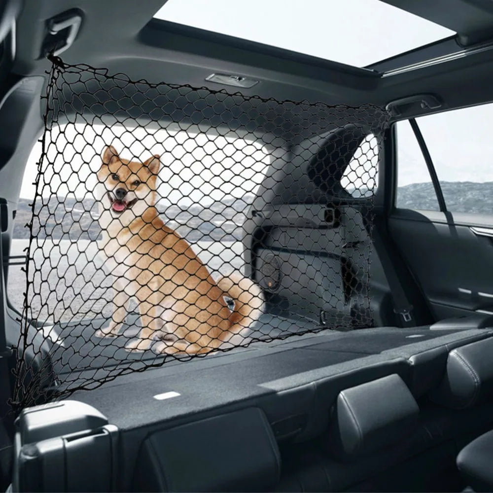 Vehicle Pet Safety Fence – Durable Trunk Isolation Net