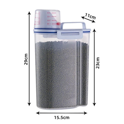 Pet Food Storage Container – Sealed Bin for Dog & Cat Food