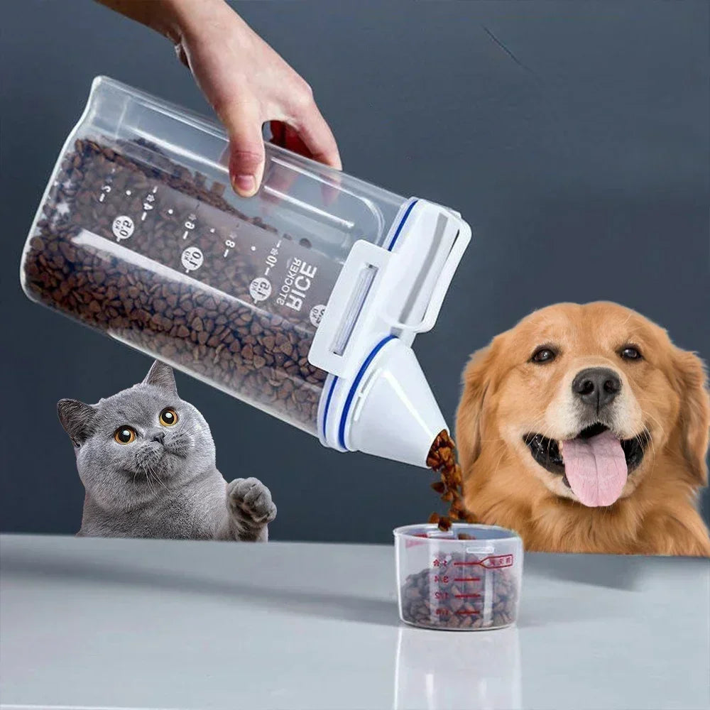 Pet Food Storage Container – Sealed Bin for Dog & Cat Food