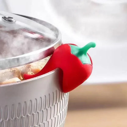 Cute Boil-Over Stoppers – Silicone Lid Holders (1/6 Pack)