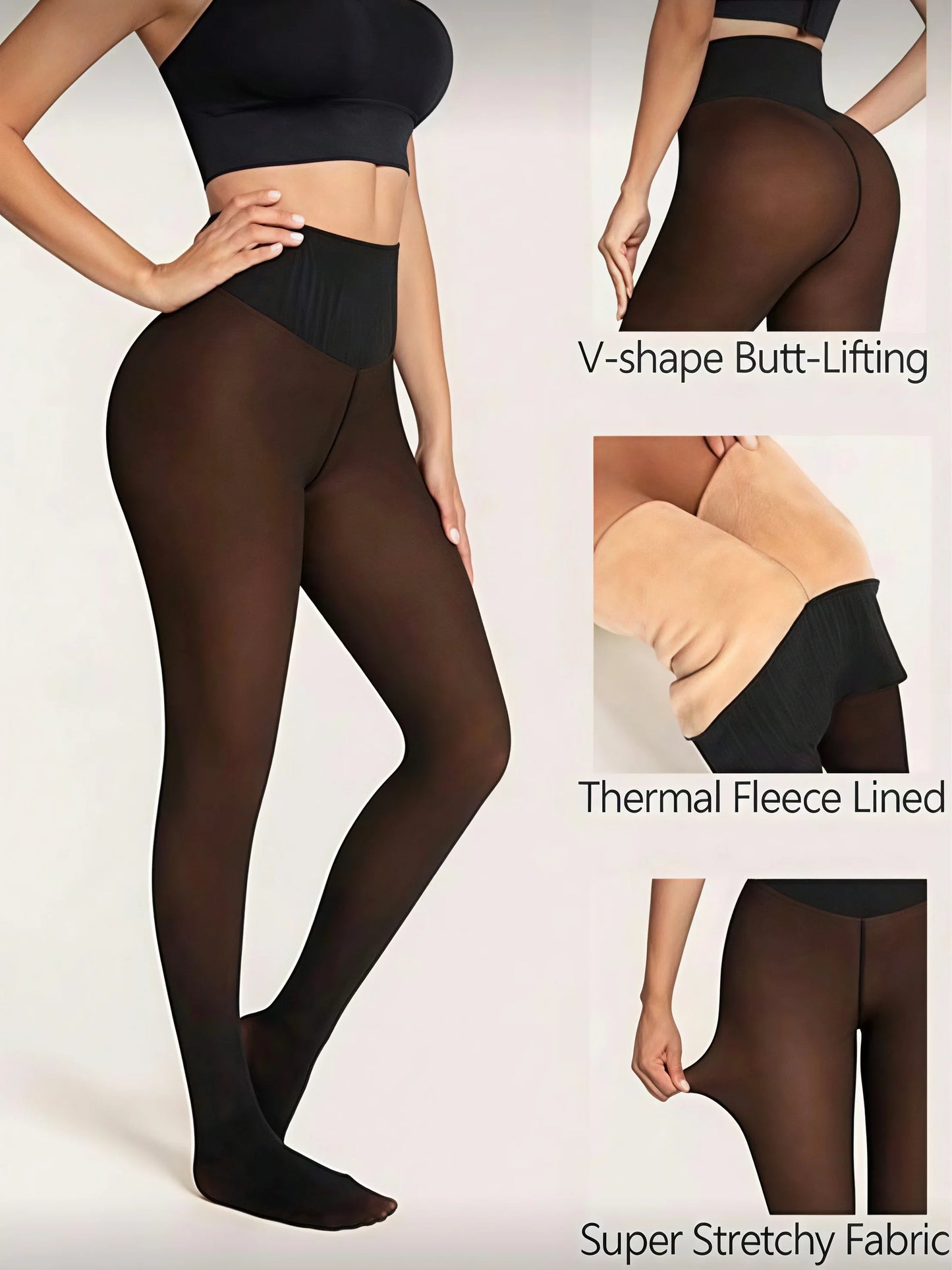 Cozy Black Thermal Leggings