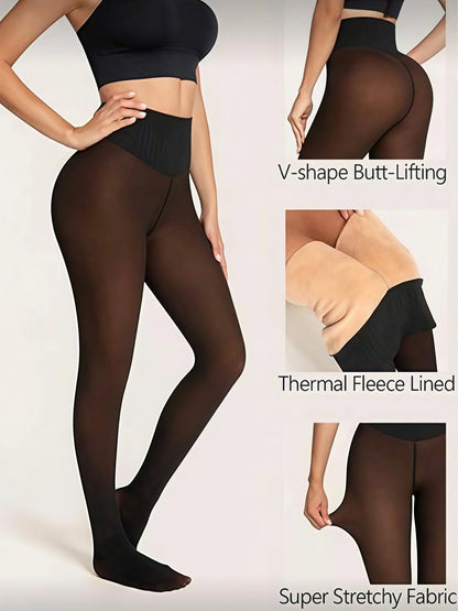 Cozy Black Thermal Leggings