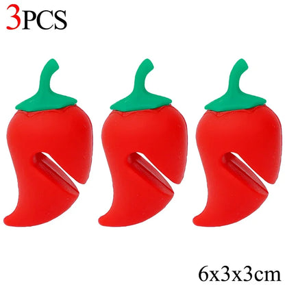 Cute Boil-Over Stoppers – Silicone Lid Holders (1/6 Pack)
