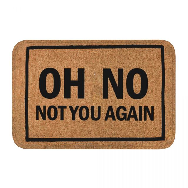 Humorous Flannel Door Mat – Indoor Rug for Entry or Kitchen