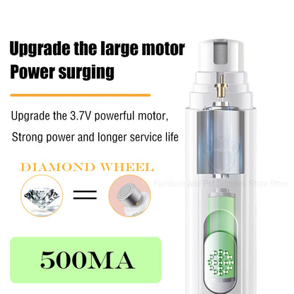 Electric Dog Nail Grinder – USB Rechargeable & Painless