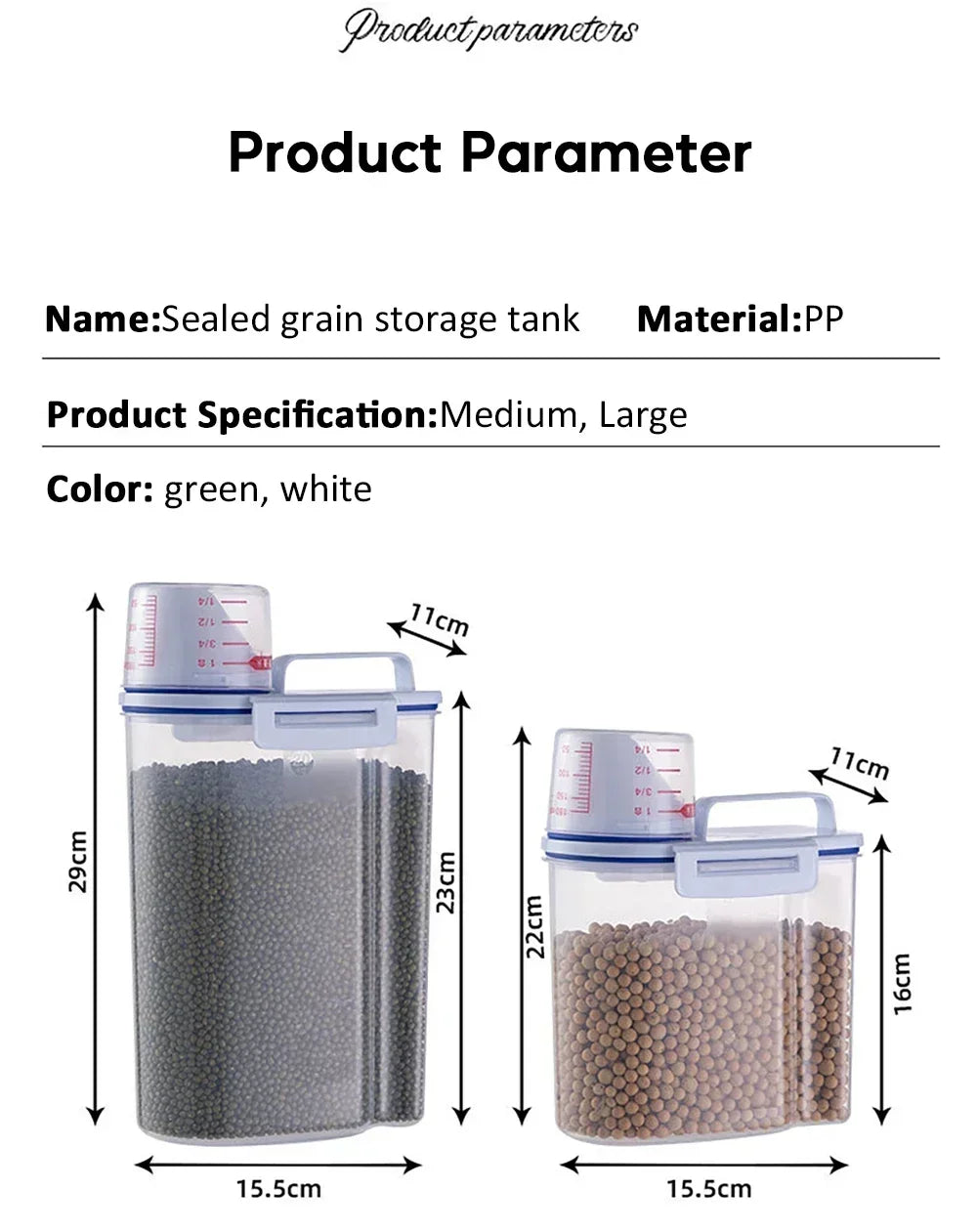Pet Food Storage Container – Sealed Bin for Dog & Cat Food