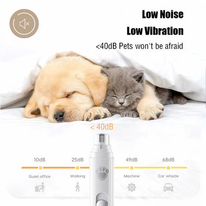 Electric Dog Nail Grinder – USB Rechargeable & Painless